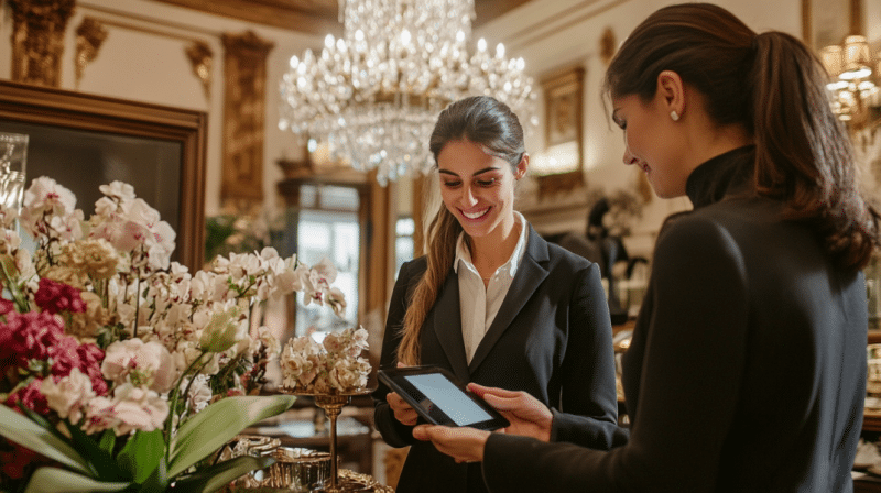 two girls offering a premium concierge service